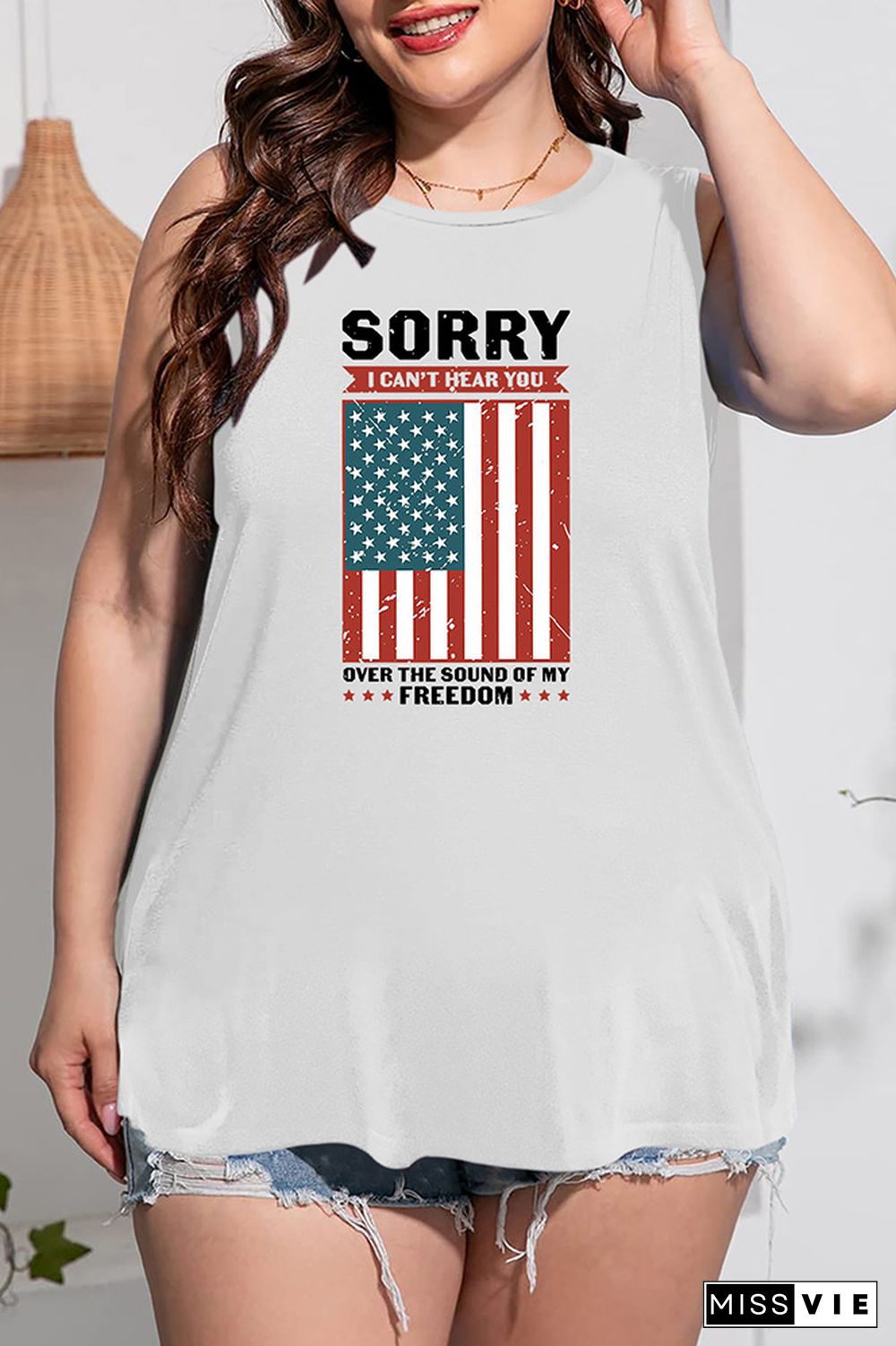 Sorry I Can't Hear You Over The Sound Of My Freedom Tank Top