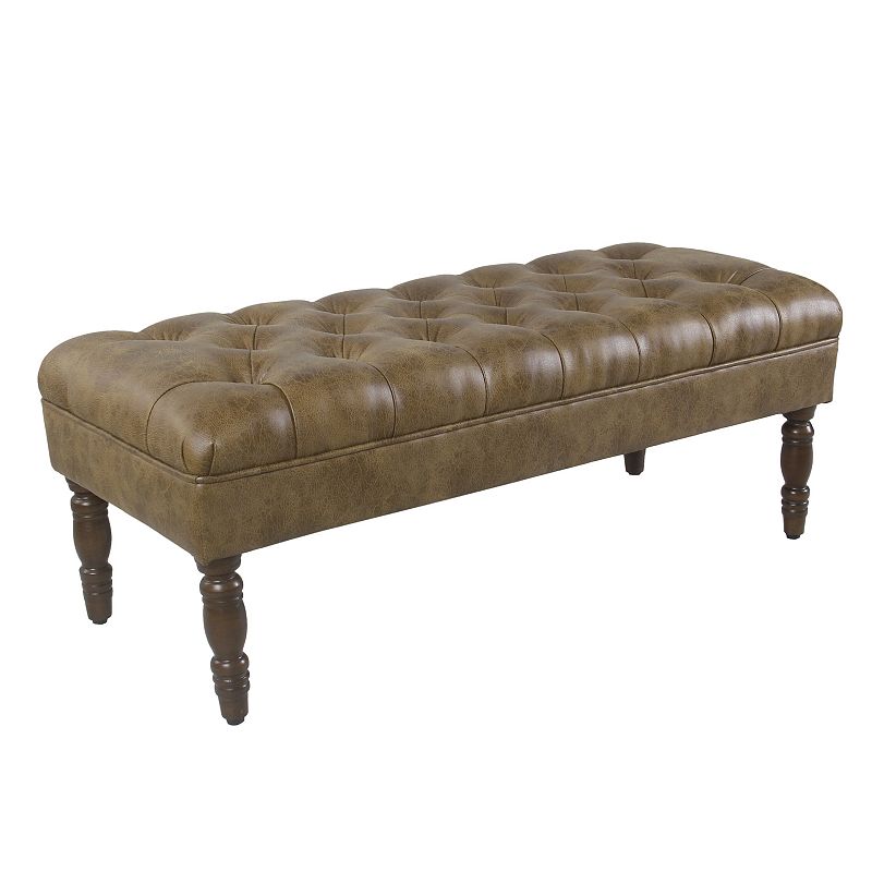 HomePop Classic Tufted Bench