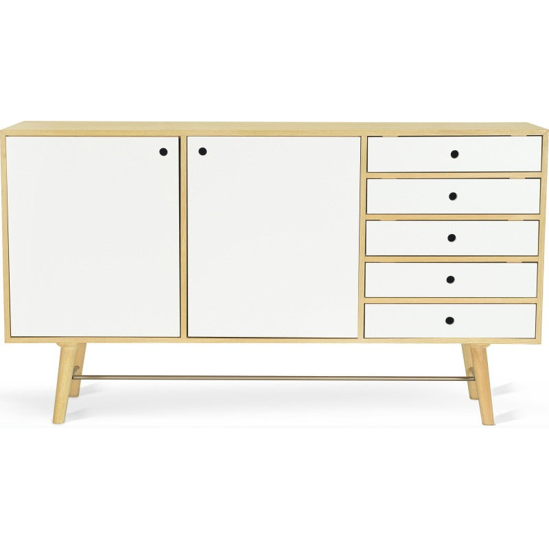 AXTELL Sideboard Buffet 180cm - White & Oak