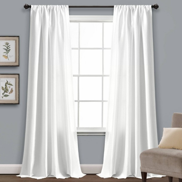 Venetian Window Curtain Panels White Lush D cor