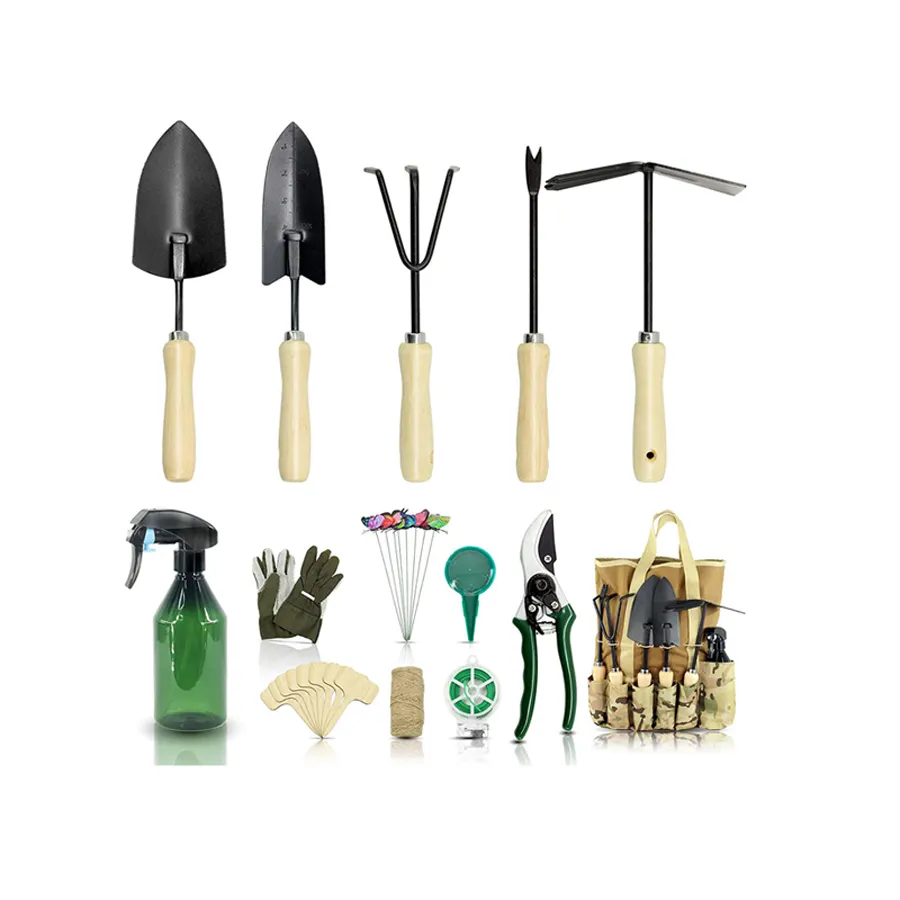 Wholesale Gardening Planting Flowers Weeding Garden Hand Tool Set with Bag