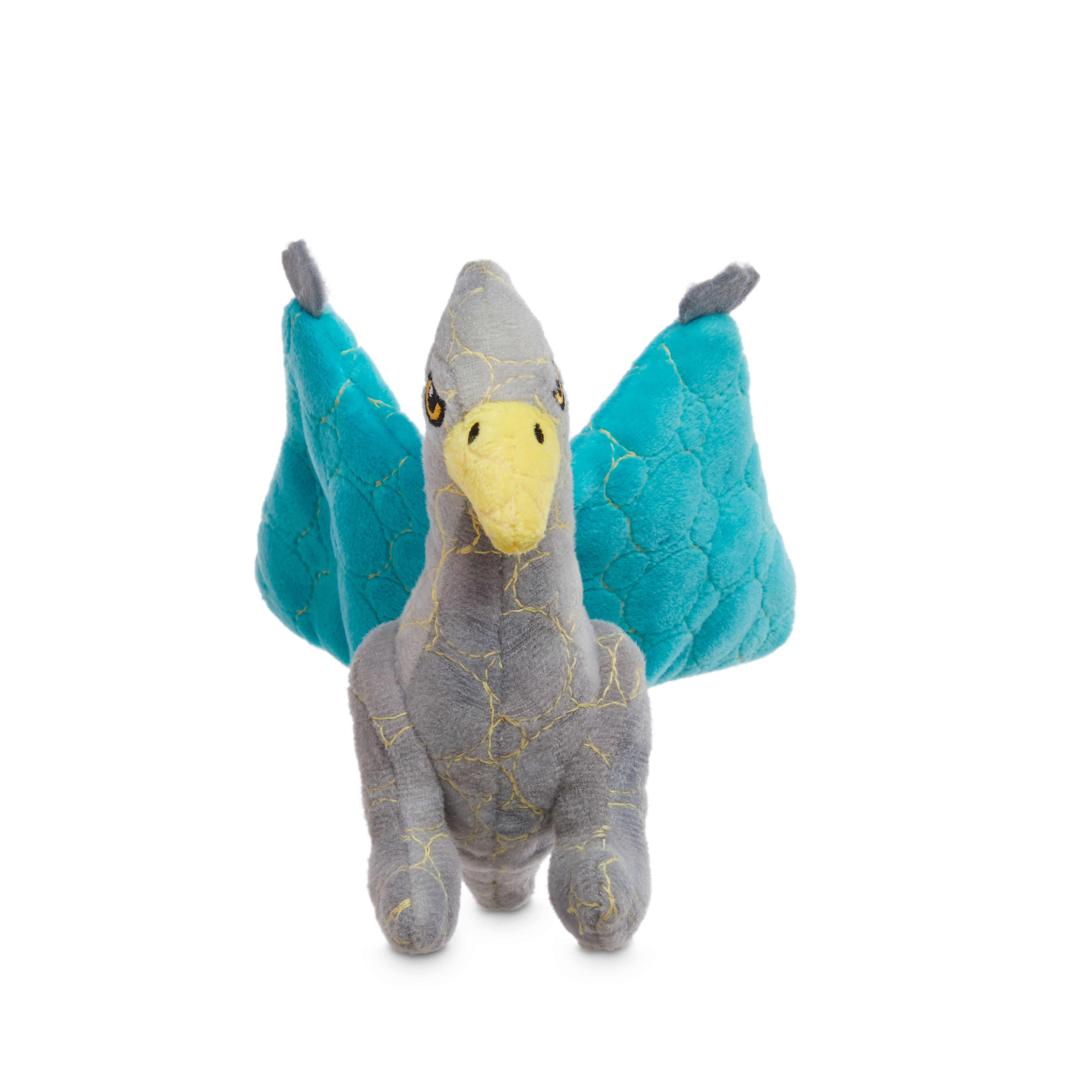 Leaps  Bounds Ruffest  Tuffest Pterodactyl Tough Plush Dog Toy with Kevlar Stitching， Small