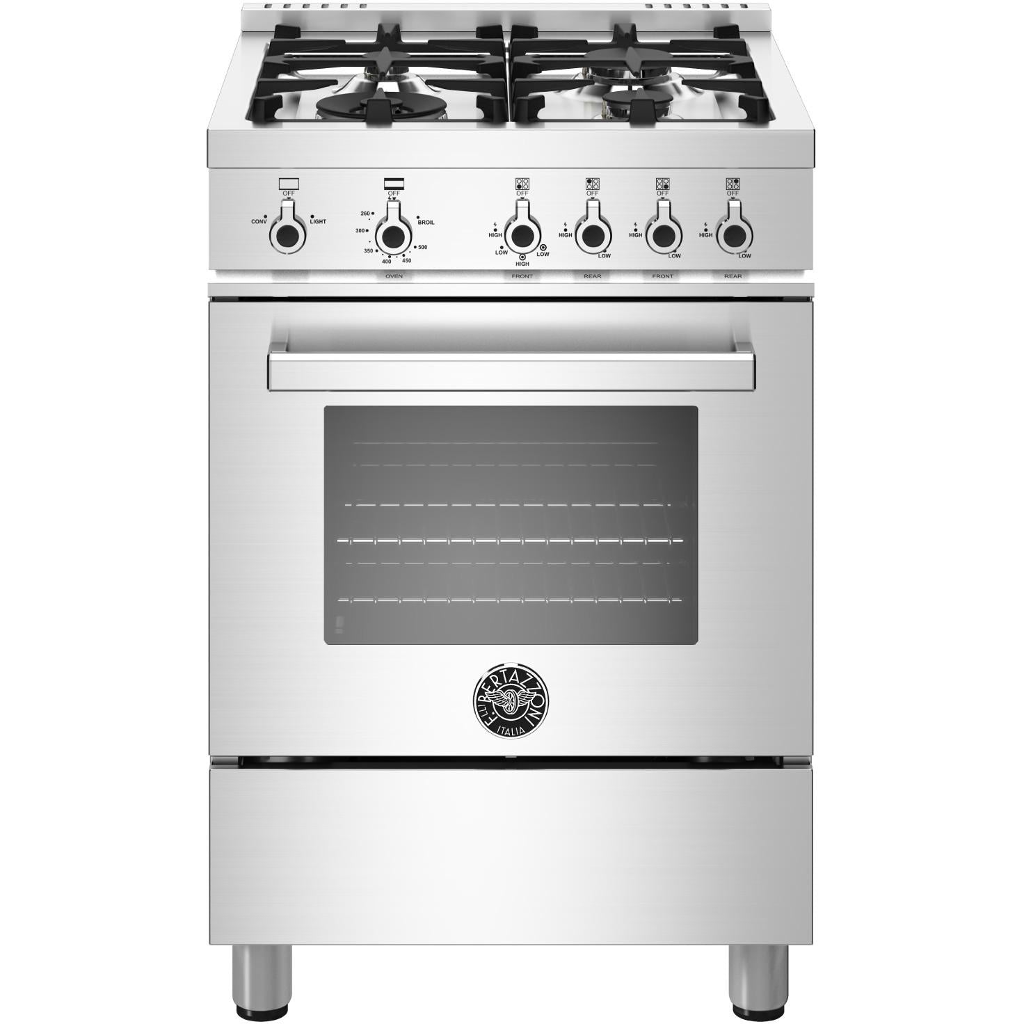 Bertazzoni 24-inch Freestanding Gas Range PROF244GASXE