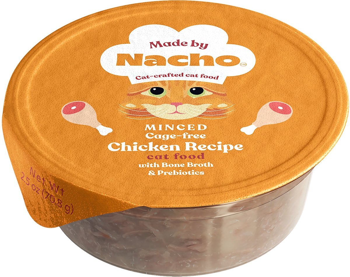 Made by Nacho Cage Free Minced Chicken Recipe With Bone Broth Wet Cat Food