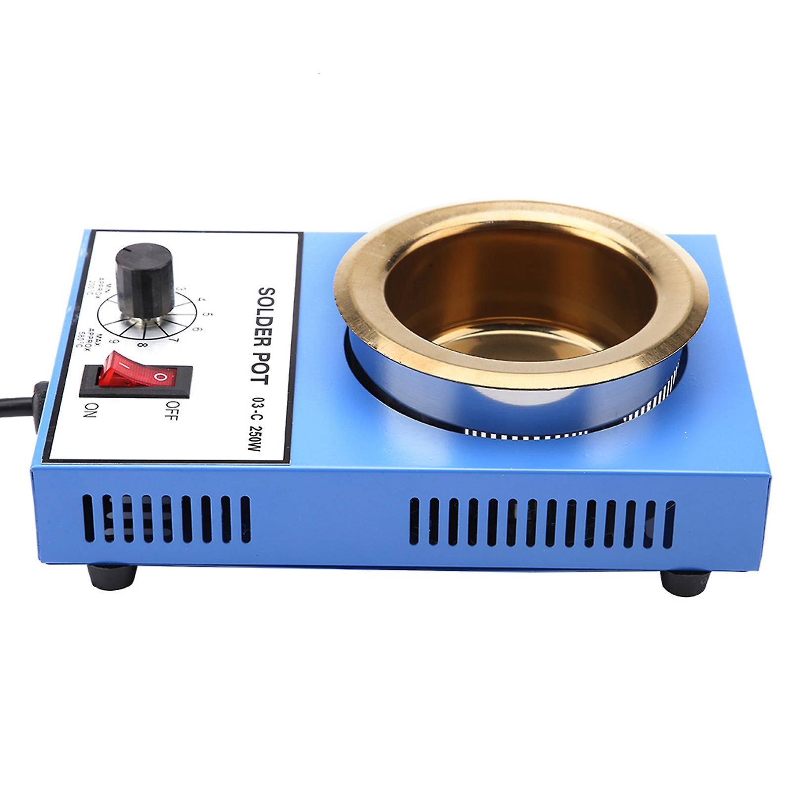 220v 80mm Solder Pot Soldering Pot Desoldering Bath (eu Plug) (250w)