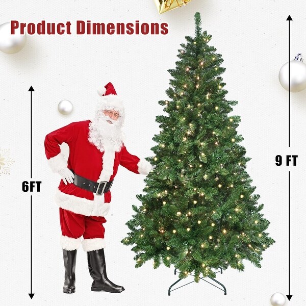 6/7/9Ft Automatic PVC Christmas Tree with Wifi Controlled Rgb Led Lights