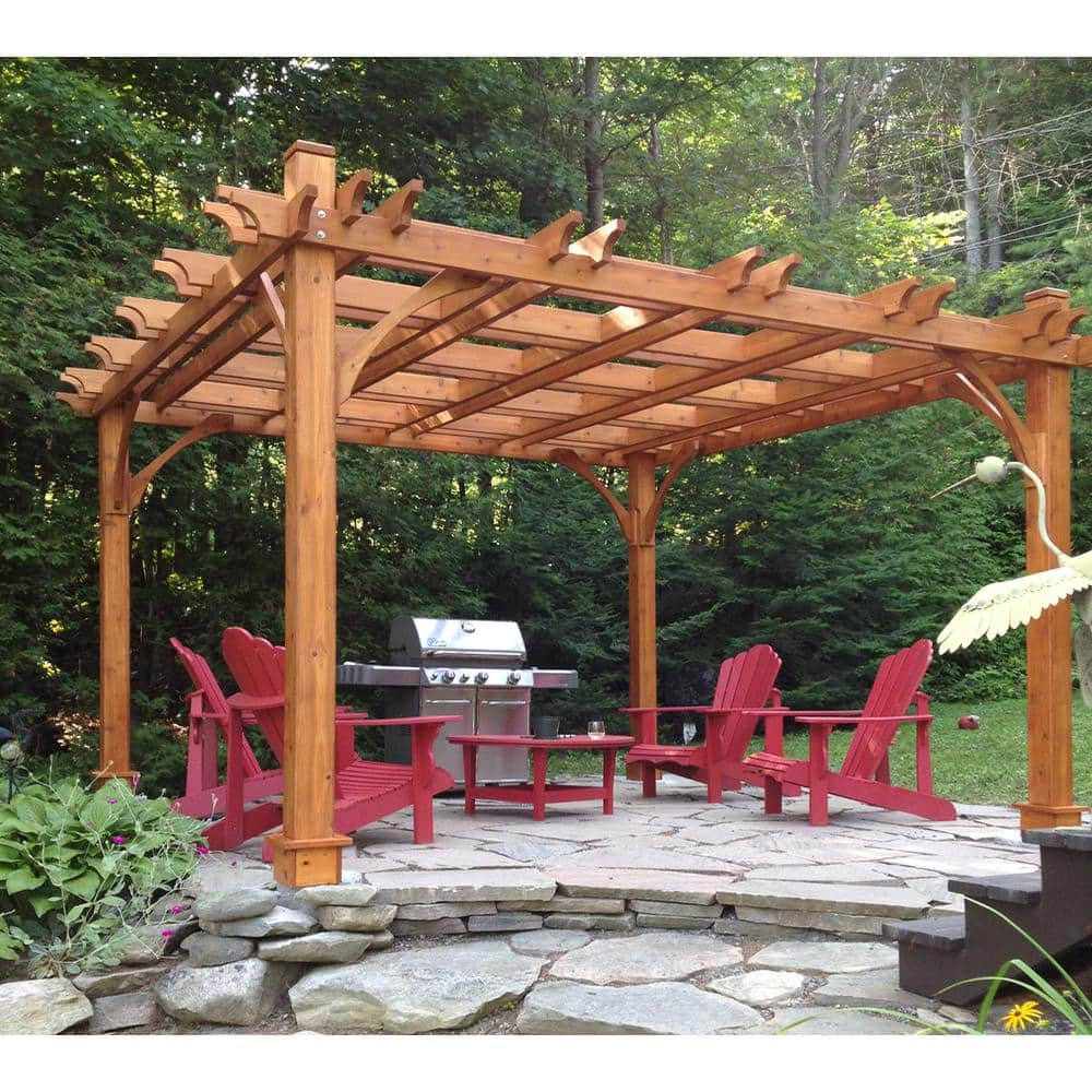 Outdoor Living Today Breeze 12 ft. x 12 ft. Cedar Pergola BZ1212