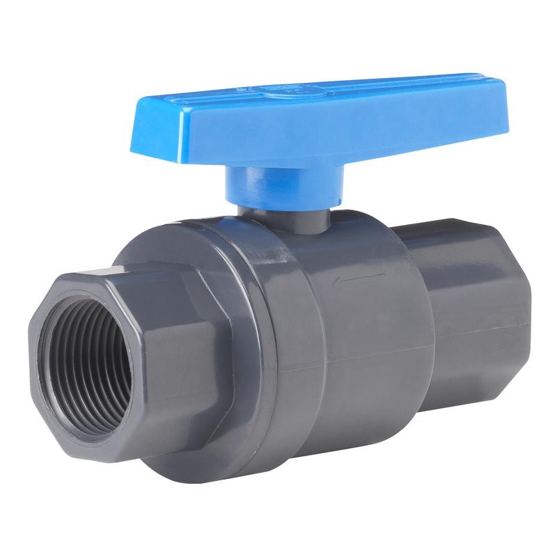 PVC BALL VALVE GRY 1/2