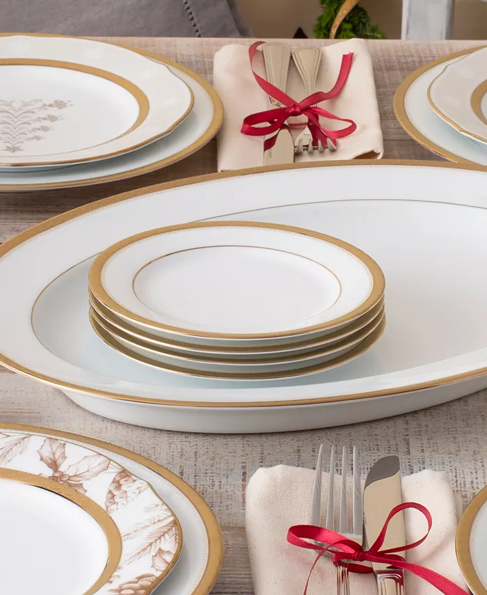 Noritake Charlotta Gold Set of 4 Bread Butter Plates Service For 4