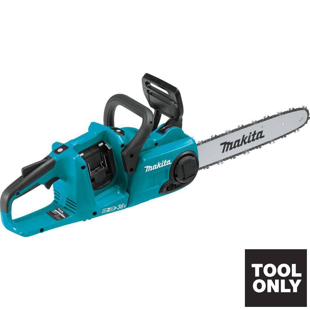 Makita LXT 14 in. 18V X2 (36V) Lithium-Ion Brushless Battery Rear Handle Chainsaw (Tool-Only) XCU03Z