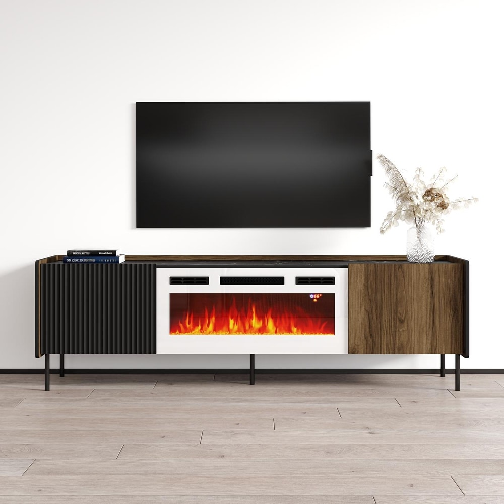 Brandy 180 WH EF Fireplace TV Stand