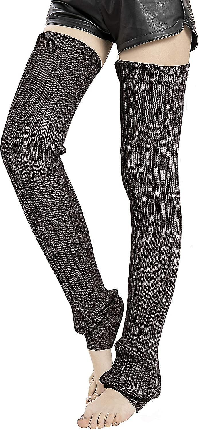 Women's Winter Thick Knit Extra Long Thigh High Leg Warmers