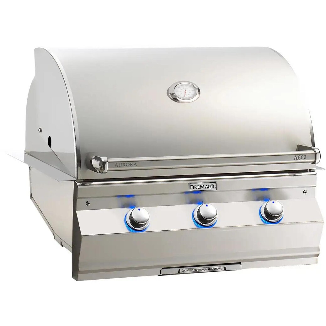 Fire Magic Aurora A660I 30-Inch Built-In Propane Gas Grill With Analog Thermometer