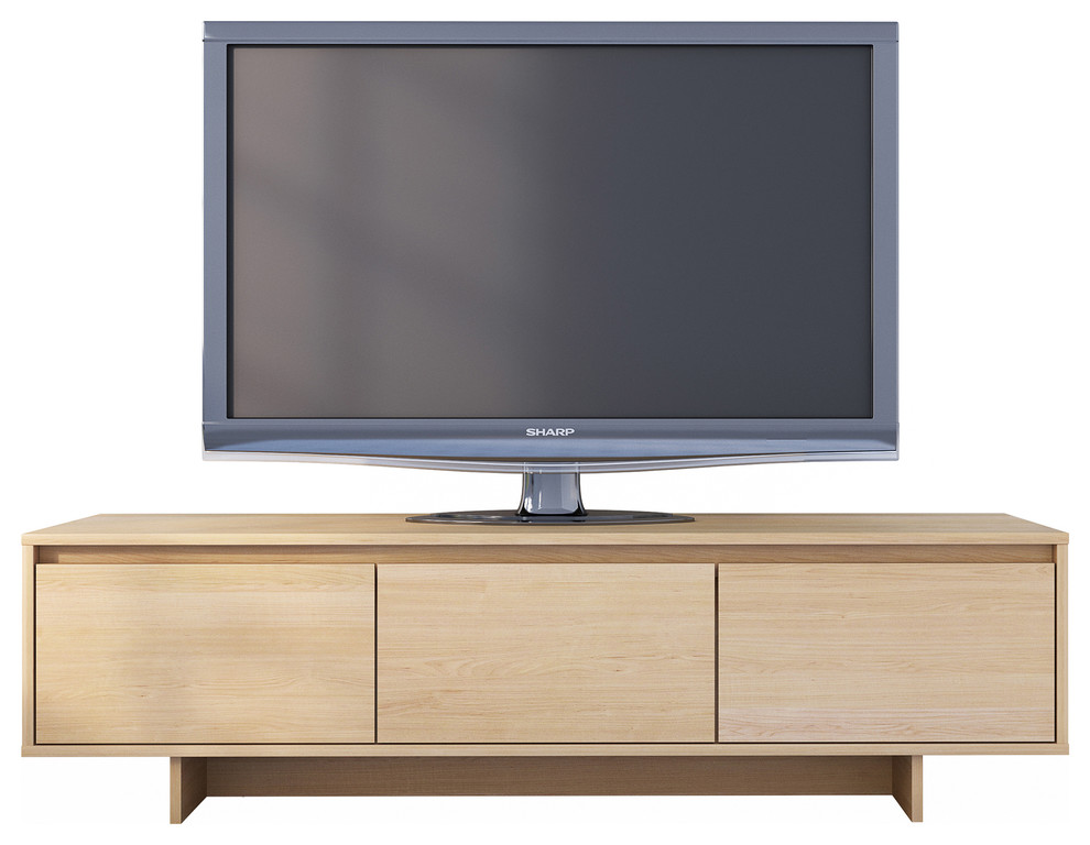 Nexera 107205 Rustik 60 quotTV Stand  Natural Maple   Transitional   Entertainment Centers And Tv Stands   by Luxeria  Houzz