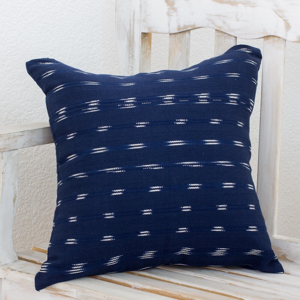 Novica Handmade Ocean Elegance Cotton Cushion Cover