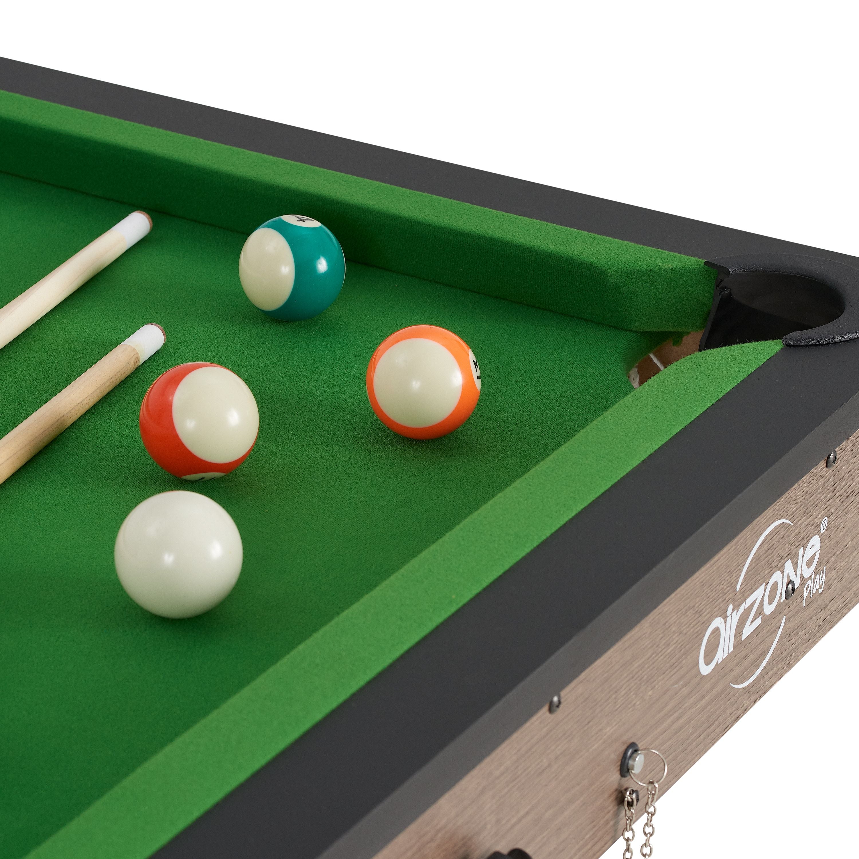 Airzone 60" Folding Pool Table with Accessories, Green Cloth