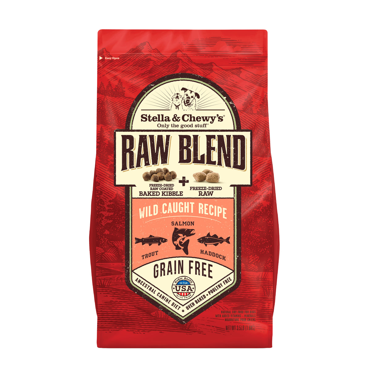 Stella  Chewys Raw Blend Wild Caught Dry Dog Food