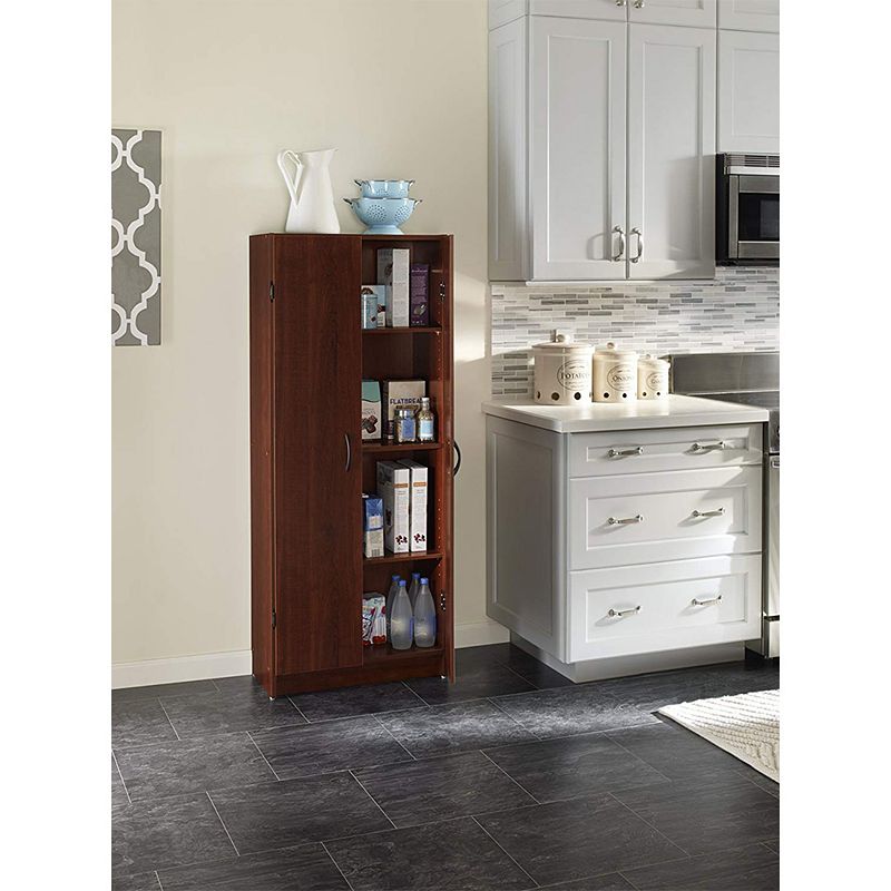 ClosetMaid 1308 Freestanding Kitchen Organization Pantry Cabinet， Dark Cherry