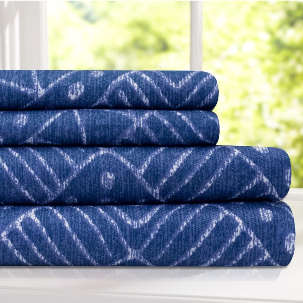 Parkview 4 Piece Patterned Deep Pocket Sheet Set