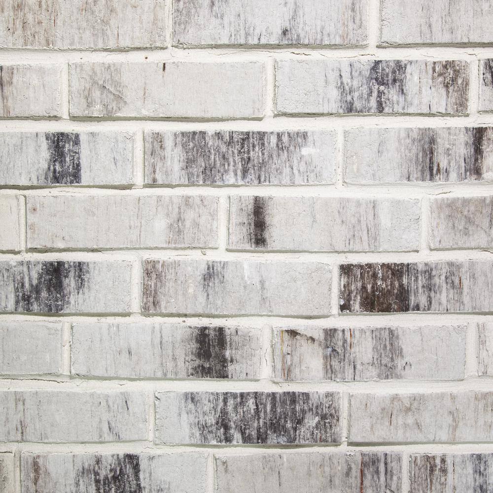 Z-BRICK 8 in. x 2.25 in. x 0.44 in. Concrete Americana Silver Thin Brick Veneer ZC016205