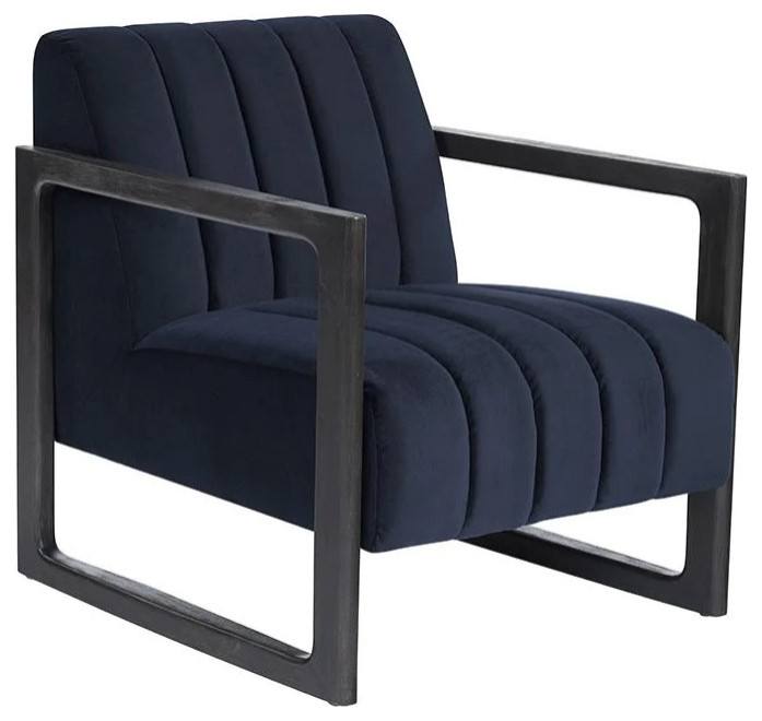 Carolin Lounge Chair  Metropolis Blue   Contemporary   Indoor Chaise Lounge Chairs   by Virgil Stanis Design  Houzz