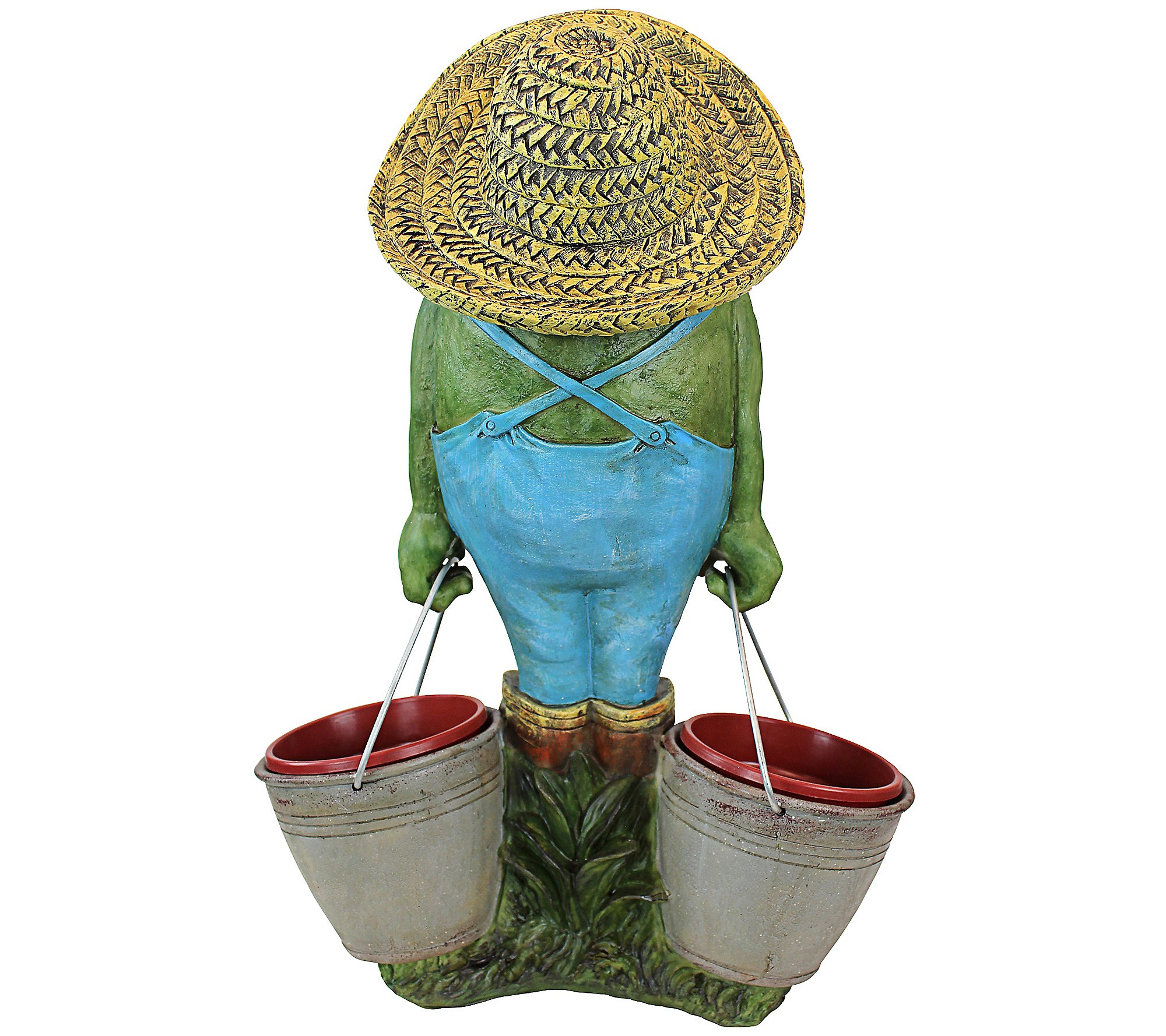 Design Toscano Buckets The Garden Frog Statue and Planter