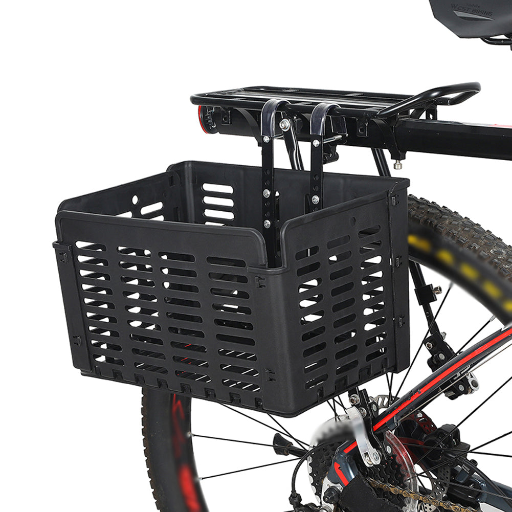 WEST BIKING Bicycle Basket Foldable Basket Cycling Carryings Pouch Luggage Cycling Container Bike Carry Case Cycling Acc