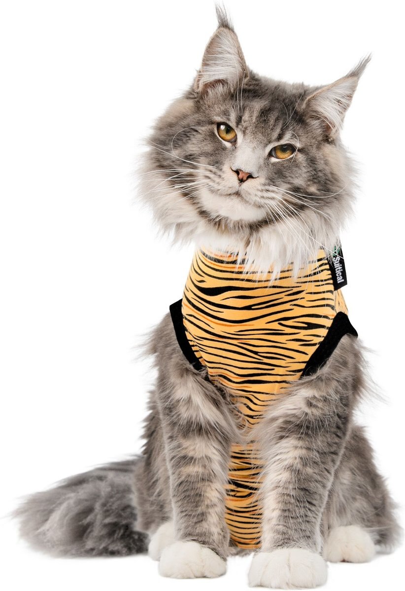 Suitical Recovery Suit Cat Apparel， Tiger Print