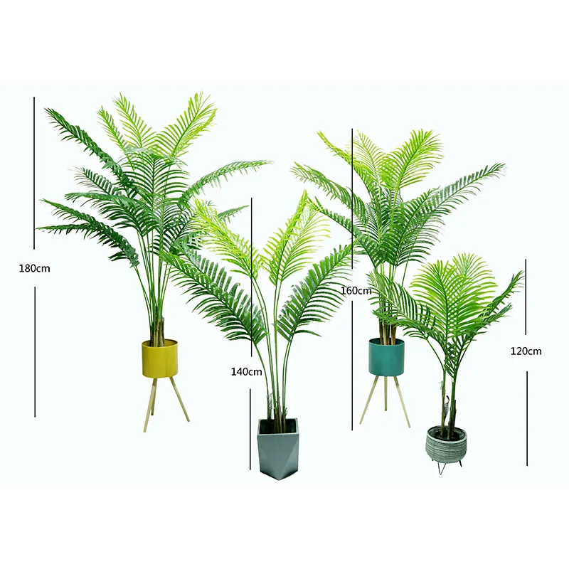 Chrysalidocarpus Lutescens Green Interior Outdoor Decoration Artificial Anchovy Tree Plant