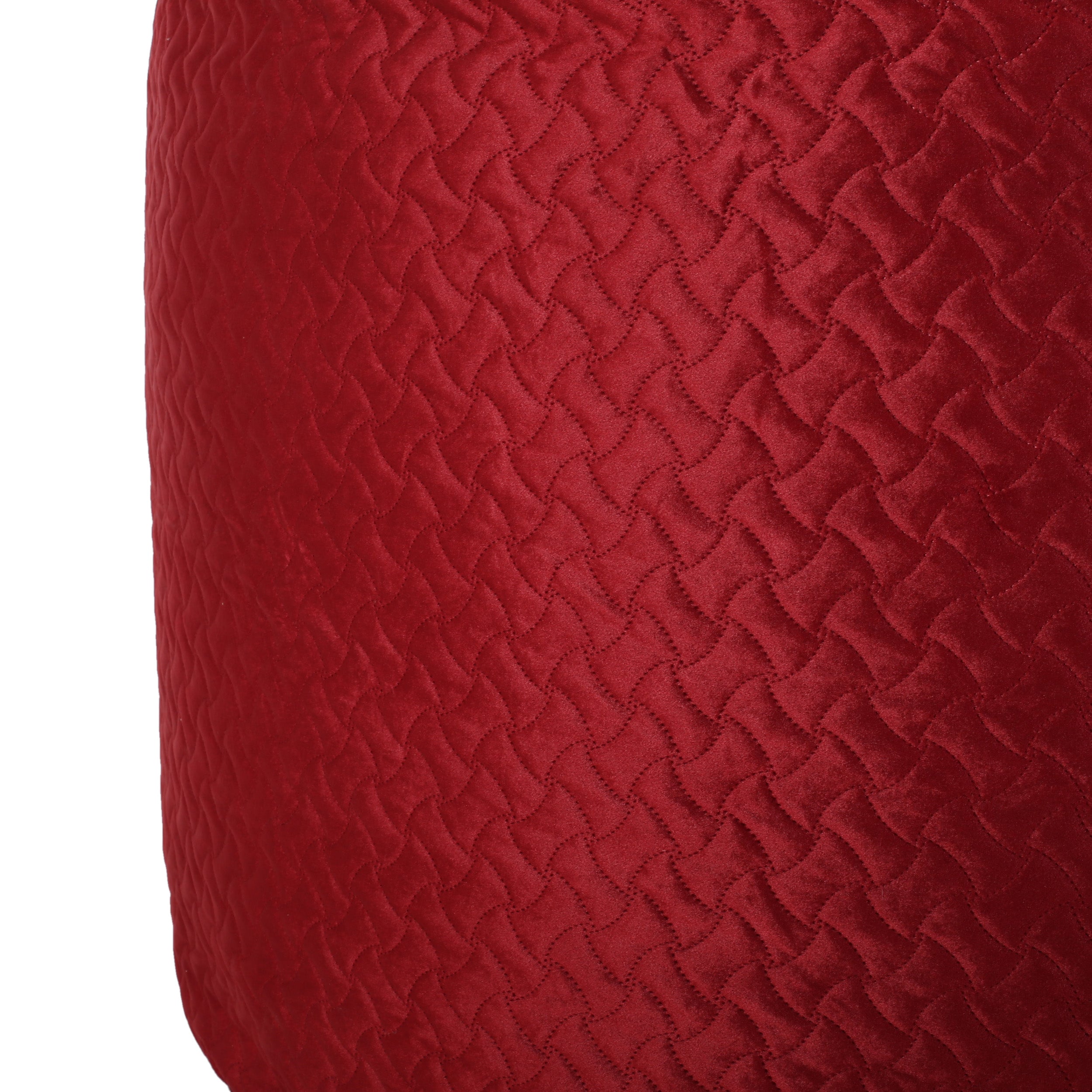 Vito Glam 4 Foot Velvet Quilt Patterned Beanbag