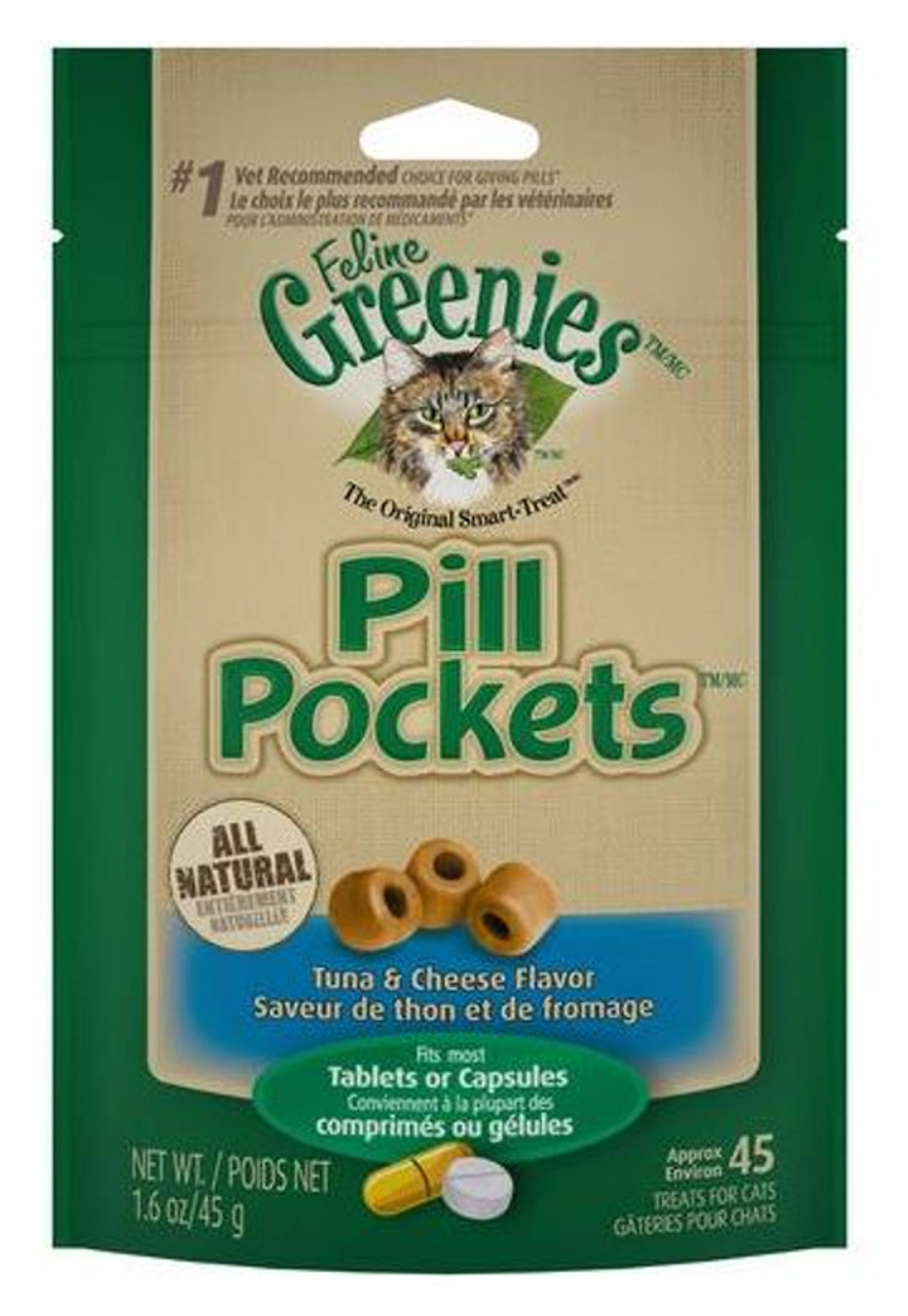 Greenies Feline Dental Treats For Cats 1.6OZ - Tuna and Cheese