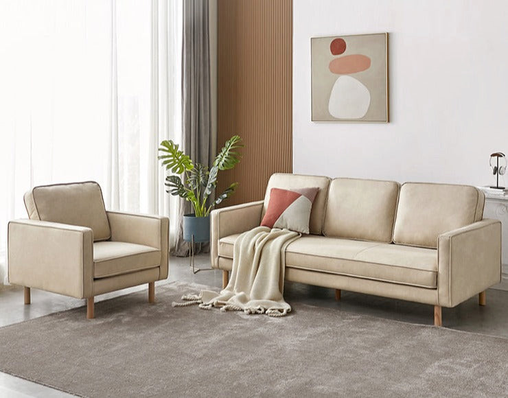 North American solid wood Sofa modern technology cloth   Midcentury   Armchairs And Accent Chairs   by GVAwood  Houzz