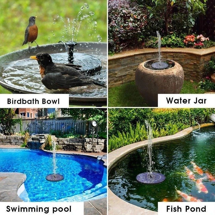 (Summer Sale- SAVE 48% OFF) Solar-Powered Bird Fountain Kit (Buy 2 get FREE SHIPPING)