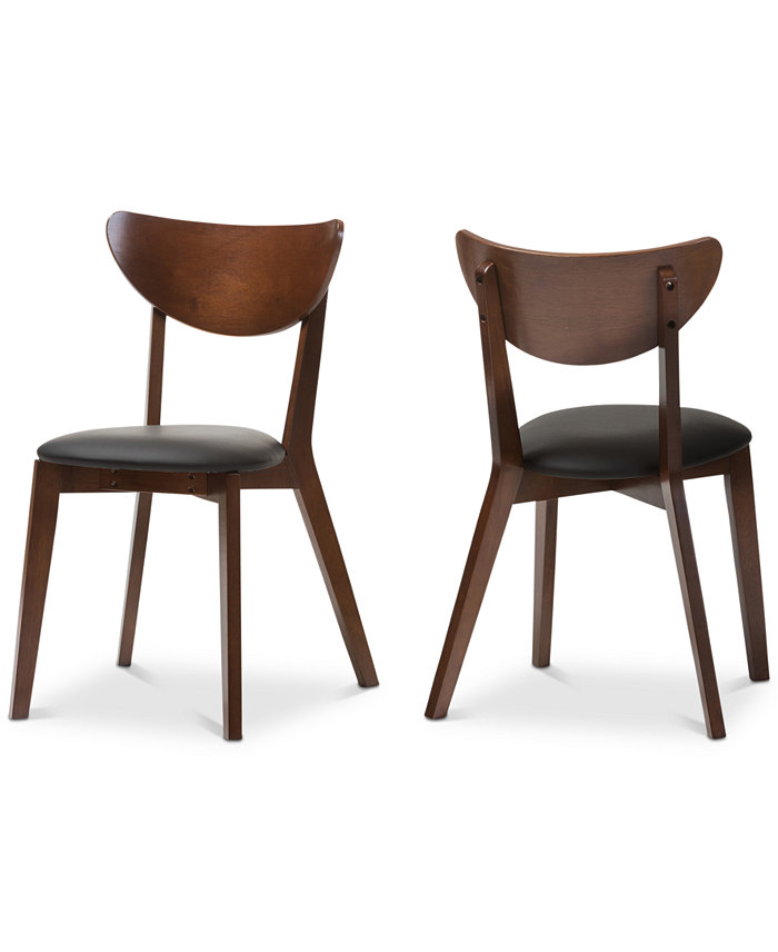 Furniture Sumner Faux Leather and Dining Chair (Set Of 2)