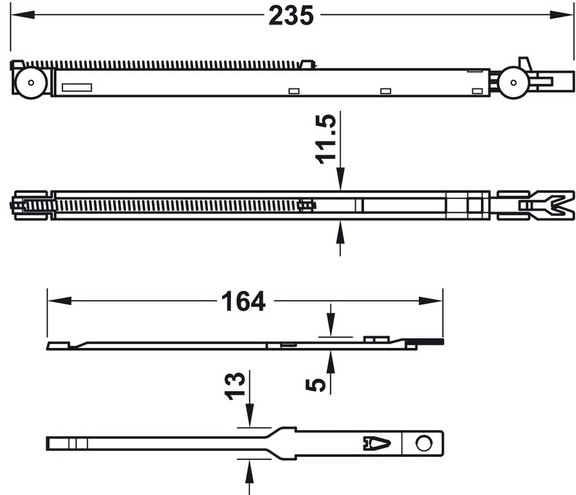 Hafele 405.10.017 Soft closing mechanism  HAWA  in...