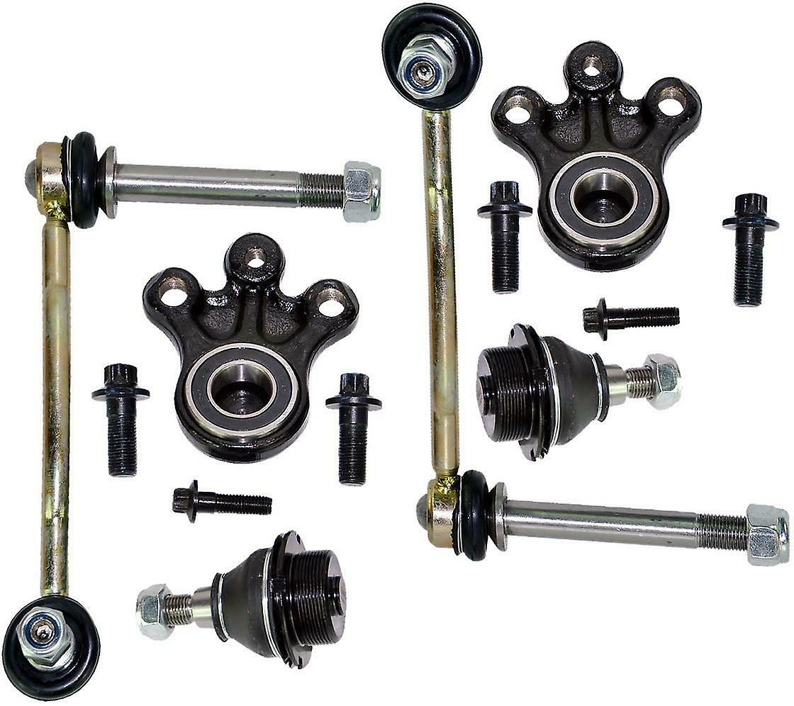 Front Suspension Lower and Upper Ball Joints + Drop Links Kit For Citroen and Peugeot 364057