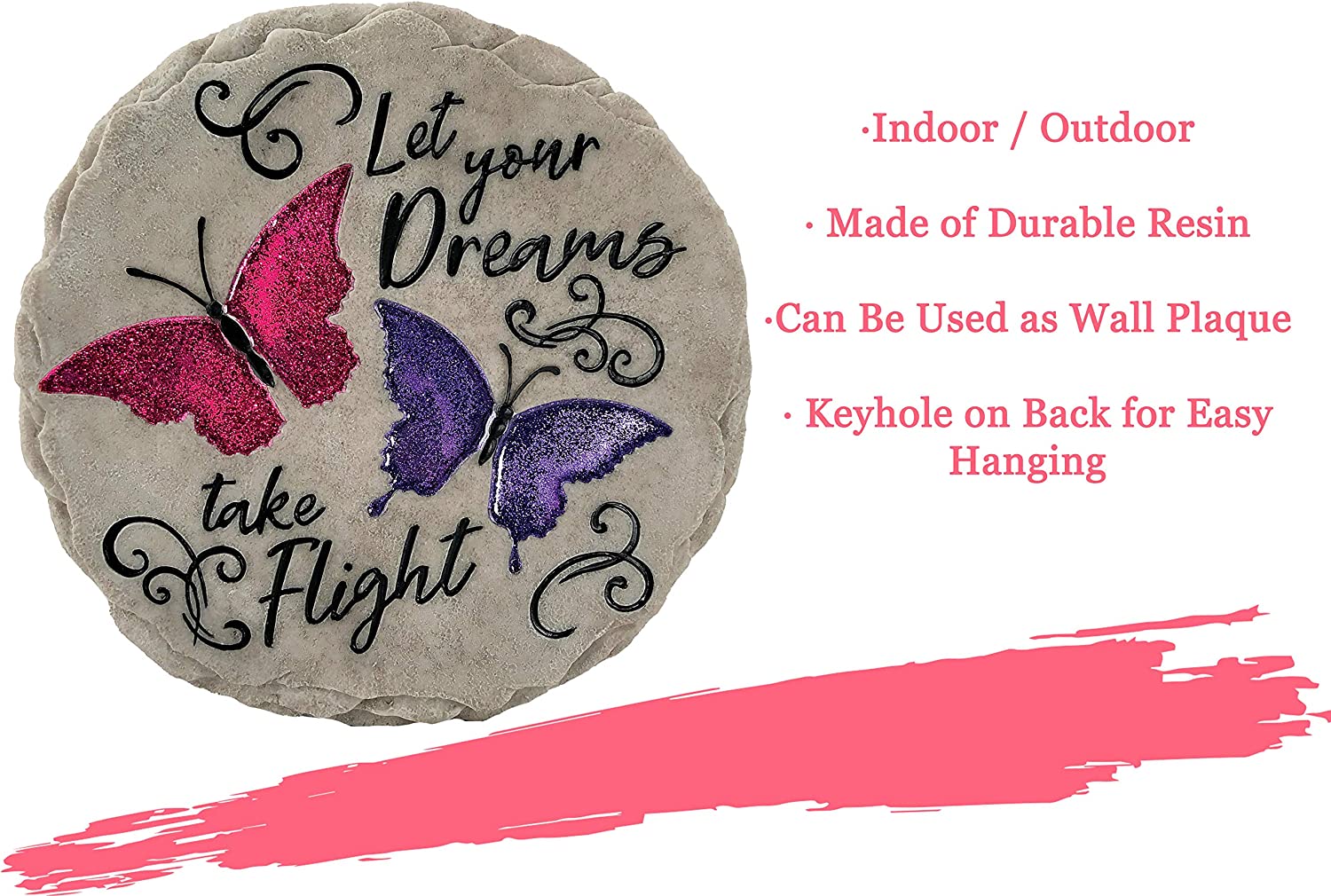 Spoontiques 13208 Let Your Dreams Take Flight Butterfly Stepping Stone