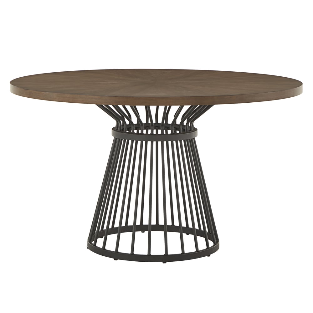 Sheeba Round Caged Metal Base Dining Table by iNSPIRE Q Modern