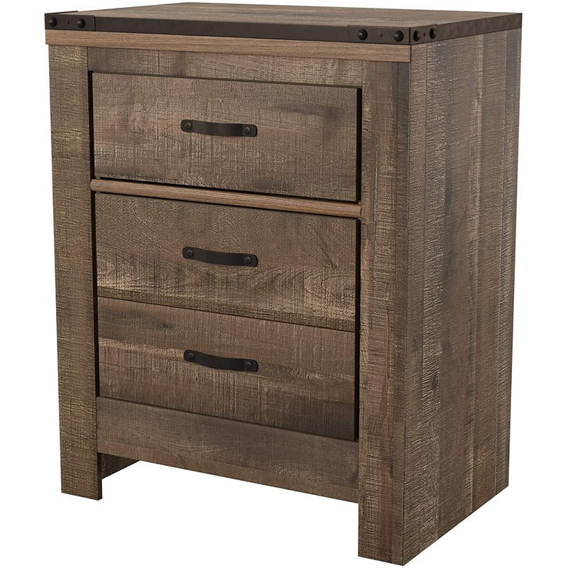 Bowery Hill 2 Drawer Night Stand in Brown