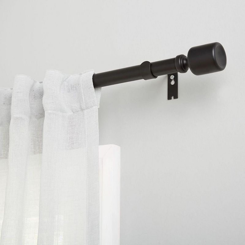 Exclusive Home Rino 1 Window Curtain Rod and Finial Set