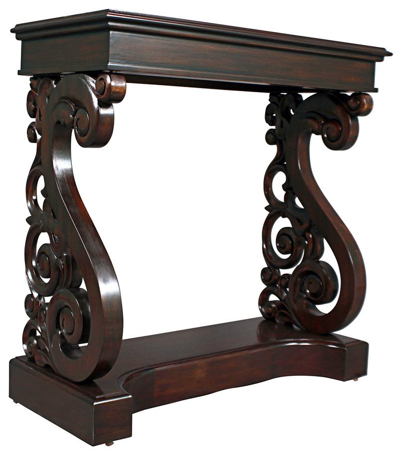 Design Toscano Mucha Console Side Table   Traditional   Console Tables   by PARMA HOME  Houzz