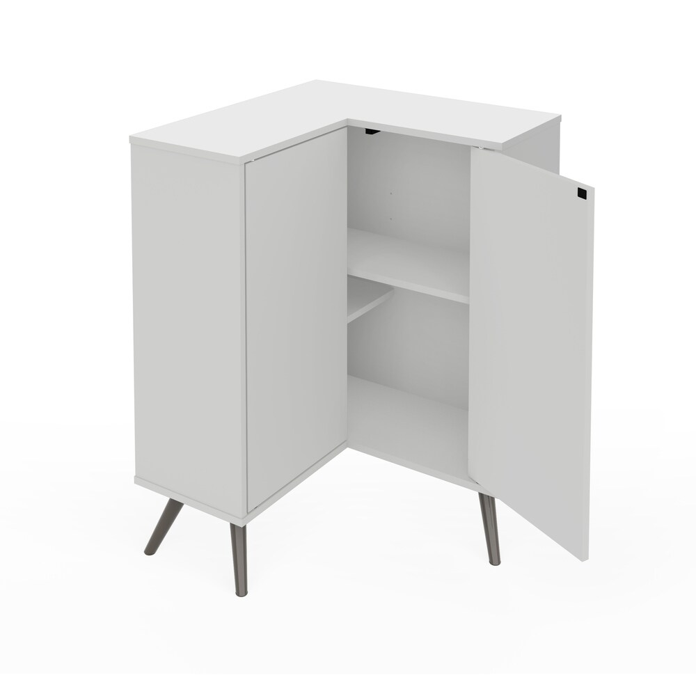 Bestar Small Space Krom Corner Storage Unit