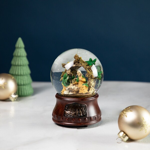 Christmas Nativity Musical Snow Globe