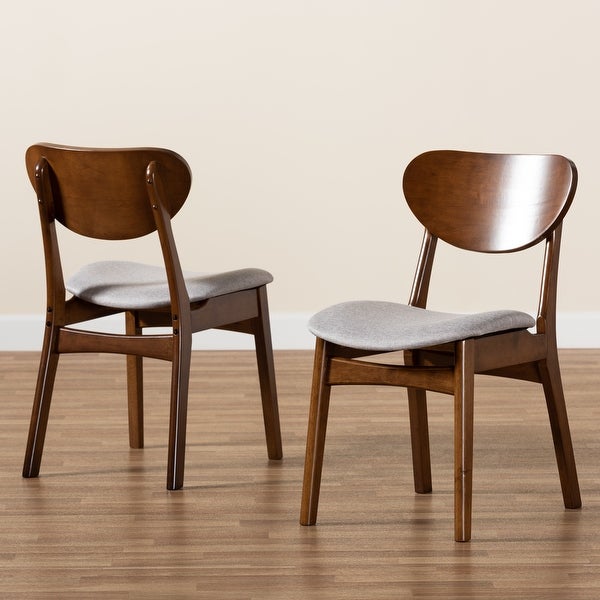 Katya Mid-Century Modern 2-Piece Dining Chair Set