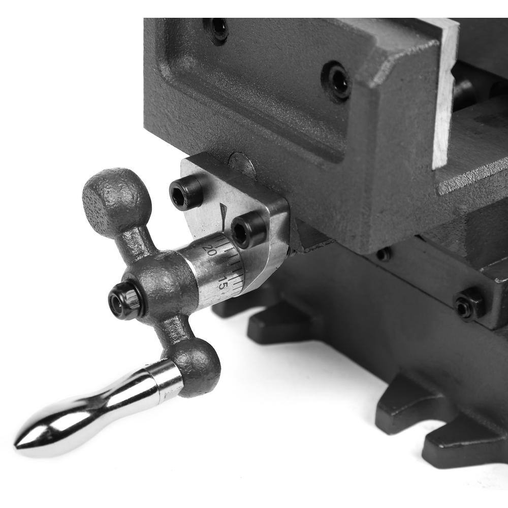 WEN 4.25 in. Compound Cross Slide Industrial Strength Benchtop and Drill Press Vise CV414