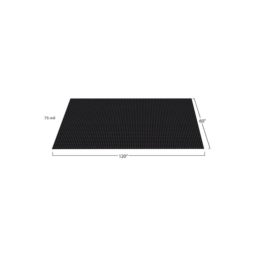 G-Floor Coin 5 ft. x 10 ft. Midnight Black Commercial Grade Vinyl Garage Flooring Cover and Protector GF75CN510MB