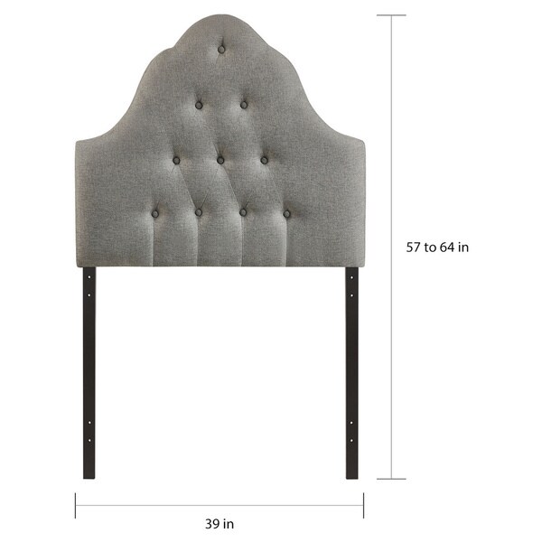 Sovereign Tufted Fabric Twin Headboard - - 9418906