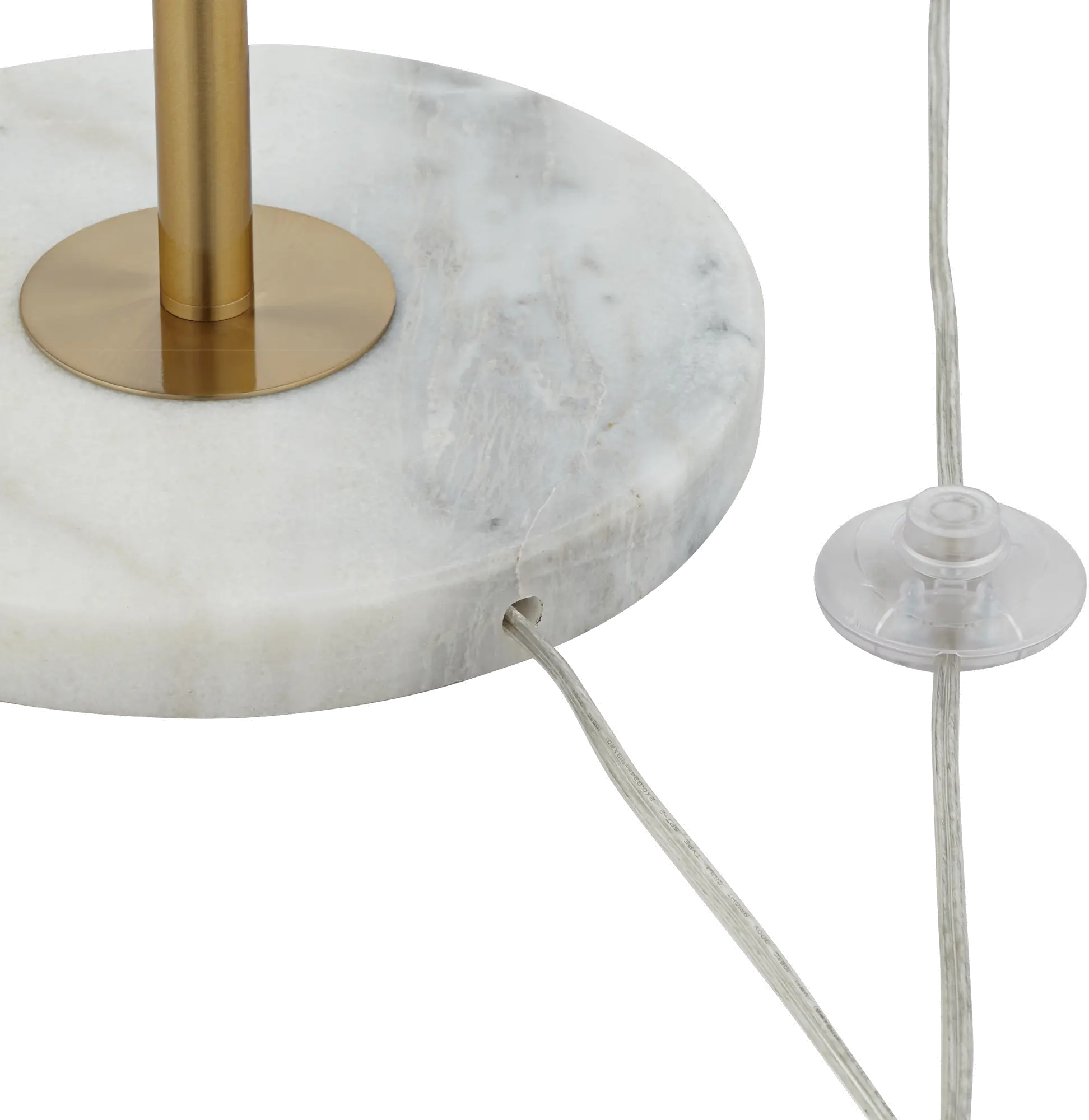 Westford White and Gold Floor Lamp