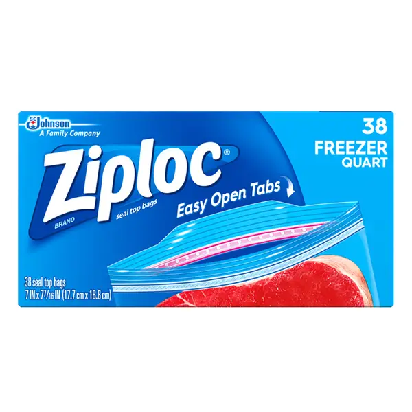 Ziploc 38-Count 1 QT Freezer Bags