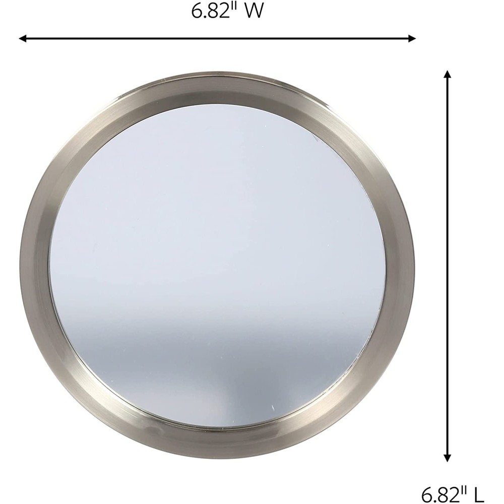 3M Command Bath Satin Nickel Metal Mirror ;